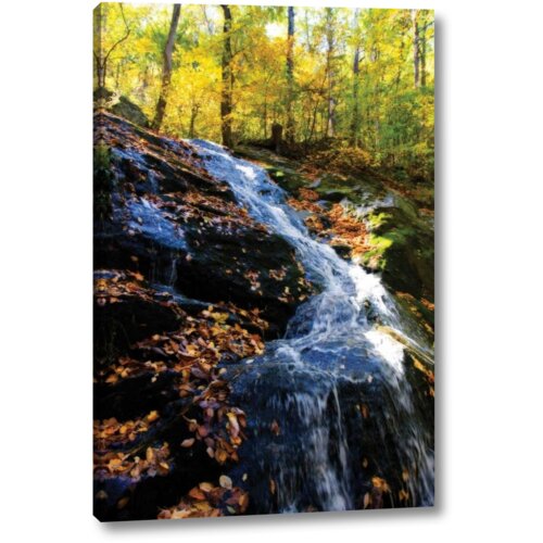 Millwood Pines Autumn Waterfall I By Alan Hausenflock Photograph On
